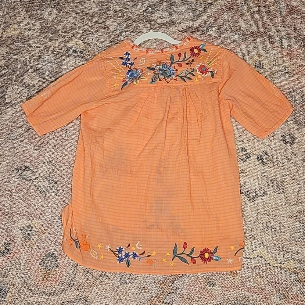 Johnny Was Olinda Puff Sleeve Effortless Blouse